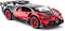 BDTCTK Bugatti Vision GT Supercar 1/32 Zinc Alloy Die Casting Pull Back Car Model Toy with Sound and Light (Red)