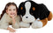 IKASA Giant Bernese Mountain Dog Stuffed Animal Plush Toy, Big Jumbo Soft Toy, 30" Huge Size Cute Fluffy Plushie, Gifts