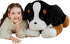 IKASA Giant Bernese Mountain Dog Stuffed Animal Plush Toy, Big Jumbo Soft Toy, 30" Huge Size Cute Fluffy Plushie, Gifts