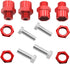 4Pack Vgoohobby Metal Wheel Hex Drive Hub Adapter, 12mm to 17mm Conversion for 1/10 Off-Road RC Cars
