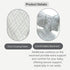 Universal Ice Cushion for Baby Stroller & Car Seat - Cooling Pad Liner, Qmax 0.35 for Hot Summer