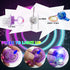 PROLOSO 20 10 10 PCS Light up Flashing Whistles Glow in the Dark Party Supplies Include Pacifier Whistles and Round