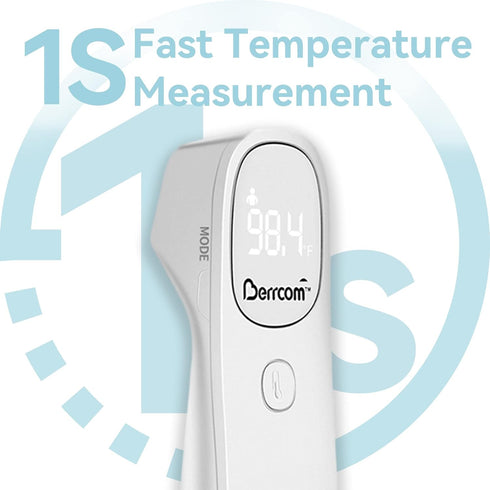 Berrcom Non-Contact Infrared Thermometer, Digital Forehead Thermometer for Adults and Kids with Fever Alert, 3 in 1