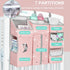 Hanging Diaper Caddy Organizer for Baby Crib - 3-in-1 Diaper Stacker for Nursery Organization