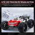 GLOBACT 1/8 1/10 17mm Hex RC Wheels and Tires - PreGlued for 1/10 TRX ERevo T-Maxx Summit