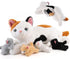 gnomantic 5 Pieces Cat Stuffed Animals with Babies Inside Belly - 1