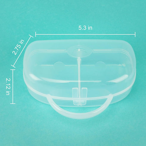 Accmor 2 2 Pack Pacifier Case, Pacifier Holder Can Storage Pacifiers, Baby Pacifier Holder Case Container for Travel