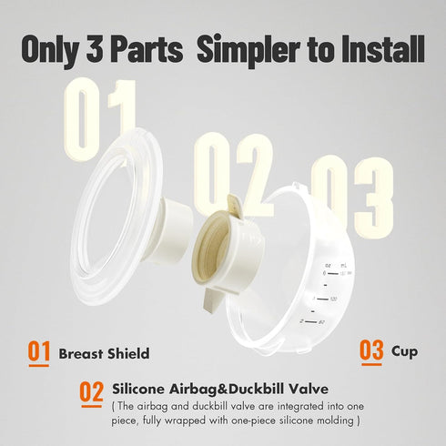 S4, 24 mm 20mm 12 oz 360 ml, 2 Phanpy Handsfree Wearable Breastmilk Collection Cups Original Phanpy Breast Pump