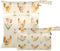 Haskirky Farm Chickens and Floral 2 Pcs Cloth Diaper Wet Dry Bags,Waterproof and