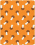 Sinestour Orange Mushroom Baby Crib Sheet Soft and Breathable Crib Mattress Protector for Standard Toddler Bed Sheet