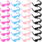 TOYANDONA 60pcs Doll Sunglasses, Miniature Doll Eyeglasses in 4 Colors for Dollhouse Crafts & Costume Accessories