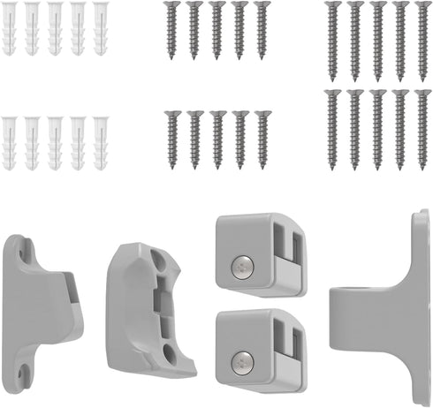 Hole Mounting Kit for Babelio 26-43" Auto Close Baby/Dog Gate for Stairs - Contains Screws, Gray