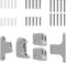 Hole Mounting Kit for Babelio 26-43" Auto Close Baby/Dog Gate for Stairs - Contains Screws, Gray