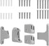 Hole Mounting Kit for Babelio 26-43" Auto Close Baby/Dog Gate for Stairs - Contains Screws, Gray