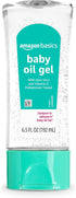 Amazon Basics Baby Oil Gel with Aloe Vera & Vitamin E, Moisturizing,