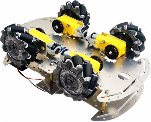 DIY Mecanum Wheel Robot Kit Parts, 4WD Omnidirectional Wheels Smart Robot Car Chassis Educational Toy