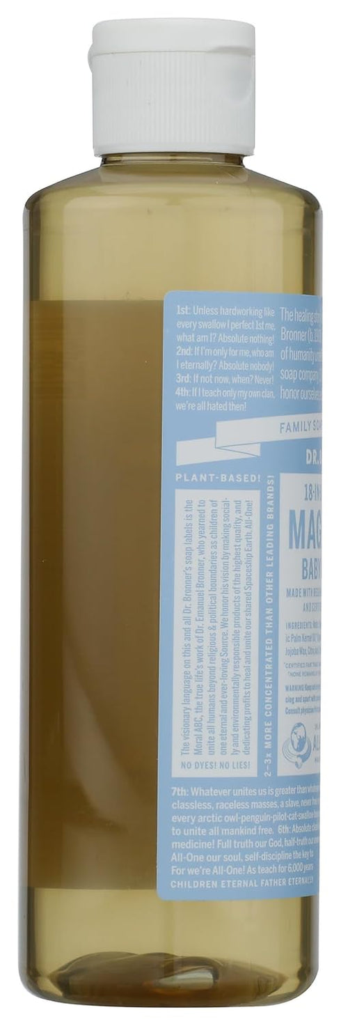 8 Oz Dr Bronner's, Baby Soap Liquid Castile, Fl