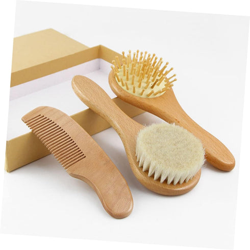 Set Gentle Silicone Bath Brush & Comb for Newborn Hair Care