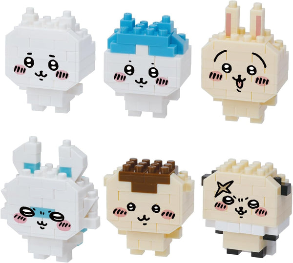 nanoblock Chiikawa Assortment 1, Complete Set of 6, mininano Series Building Kit