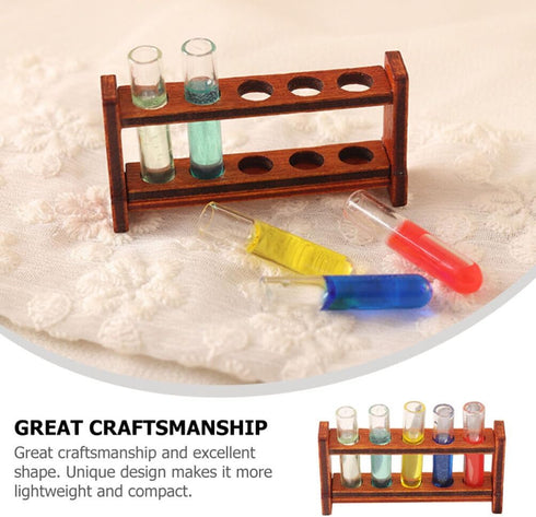 Furniture 1 Set Dollhouse Toy Miniature Test Tube Model, Mini Props for Small House Accessories