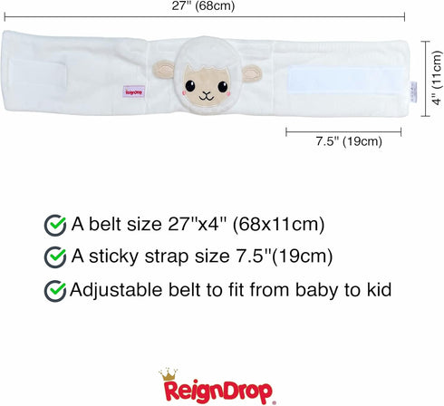 ReignDrop Set Pack, Pack) Colic Relief for Newborns Gas Relief with Belly Band, Gel Storage Bag Soothing Calming Warm