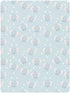 miaozhen 1 Pack 52x28 Cotton Crib Sheets for Baby Boys Girls Ultra Soft Cartoon Cute Blue Elephants Toddler Mattresses