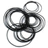 Set of 30-40pcs Black Rubber Pulley Belts, Engine Drive Belts for DIY Toy Module Car Transmission