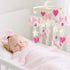Baby Mobile for Crib Pink Bow Baby Crib Mobile for Girls Handmade Coquette Bow Nursery Decor for Infant Bedroom Hanging