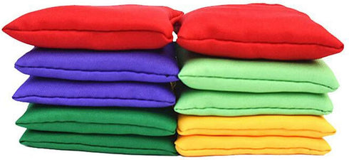 12 Pack 2inch/5cm Nylon Bean Bags for Outdoor Yard Games, Family Fun Bean Bag Toss Carnival Toy