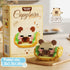 Sacblirr Set Sandwich Hot Dog Cute Capybara Baking Bread Series Mini Building Toy Kawaii Animals Micro Adorable Pet
