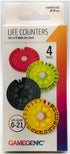 Life Counters Single Dials (4 Pack) | Count Life or Victory Points | Use with Tabletop Games, Collectible Card Games and Living Card Games | Premium Acrylic | Made by Gamegenic