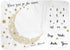Baby Monthly Milestone Blanket for Boy and Girl, Monthly Blanket for Baby Pictures, 40" x 60" (Golden Moon)