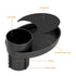 Snack Tray for Kids Car Seat, Secure and Sturdy Design, Compact and Portable with Cup Holder (Black)