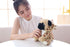 Cute Pug Dog Stuffed Animal | Brown Panther Plush Toy in Leopard Costume, 12 Inch Soft Pug Toy for Kids