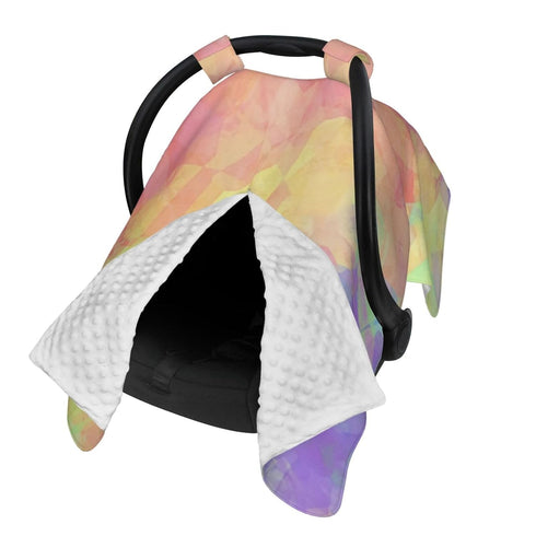 Hcpwzrf Pink Lime Green Purple Blue Polygon Art Baby Car Seat Cover &