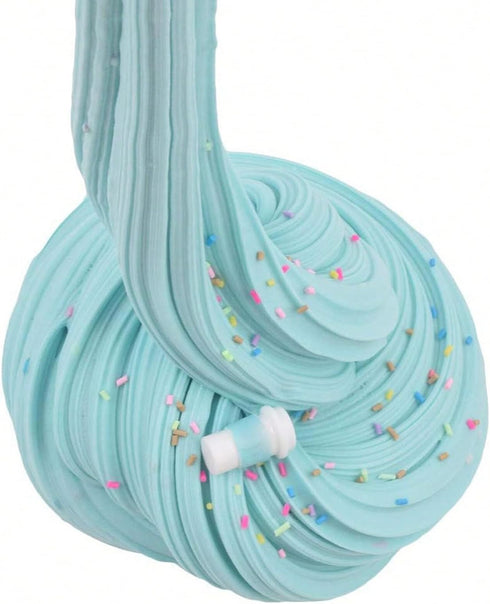 Blue Latte Butter Slime - Coffee Cup Scented Slime, Stretchy Non-Sticky Stress Relief Toy for Girls and Boys
