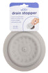 Ubbi Bathtub Drain Cover, Silicone Drain Stopper with Suction for Baby Bath Time Accessory, Gray