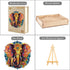 Wooden Puzzles for Adults, Mandala Elephant (L-280pcs) Unique Shaped Animal Wood Puzzles, Birthday Gift Family Game
