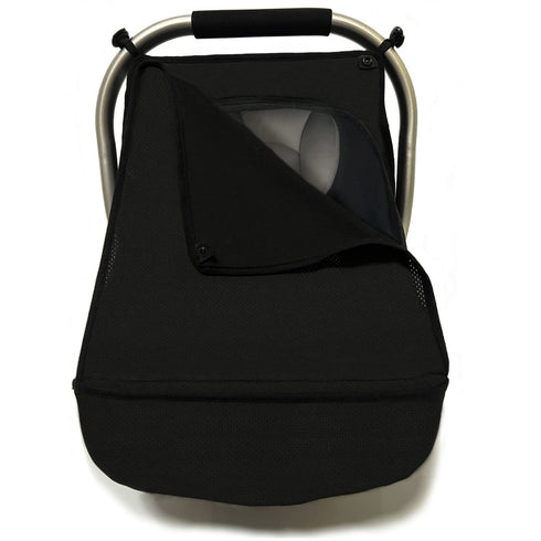 ZERTAO 3-in-1 Car-Seat Canopy Cover - Protective Carseat Sun Shade Canopy with Privacy