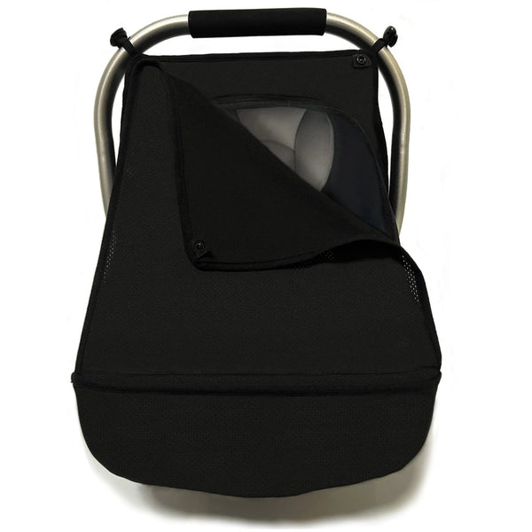 ZERTAO 3-in-1 Car-Seat Canopy Cover - Protective Carseat Sun Shade Canopy with Privacy
