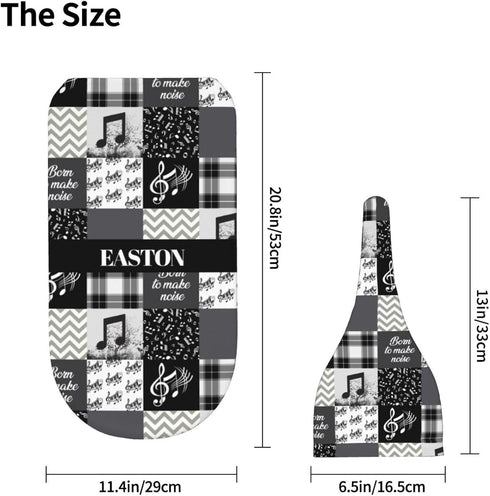 Munific Set Custom Baby Swaddle Blanket for Boys Personalized Name Receiving Blankets with Hat for Newborn Infant Baby