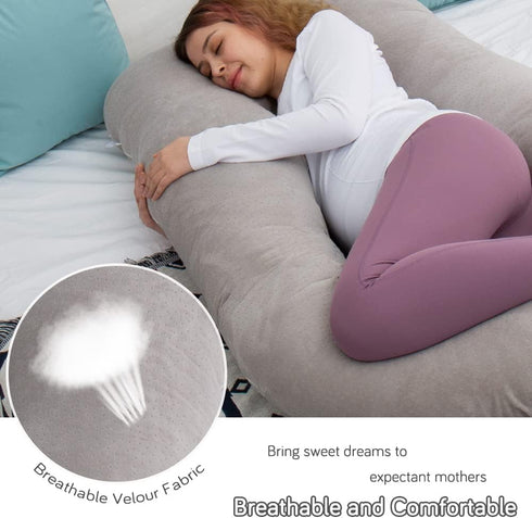 60 Inch Pregnancy Pillows for Sleeping, Extra Large U Shaped Body Pillow, Pregnancy Pillow, Maternity Pillow