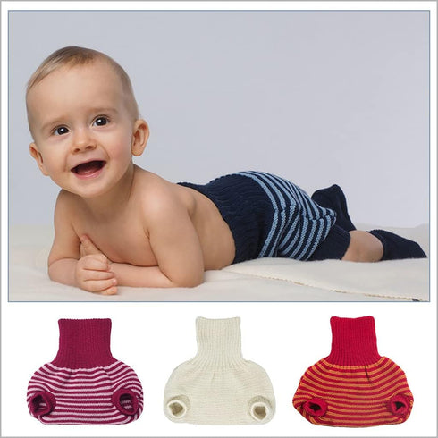 Organic Merino Wool Diaper Cover for Fitted Cloth Diapers - Ecoable