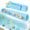 Ganaj Silicone Bathtub Splash Guard for Kids, Splash Guard for Bathtub with 11