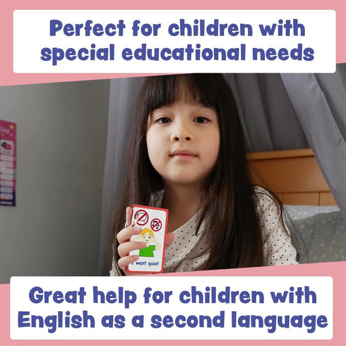My Essential Needs Cards, 12 Flash Cards for Visual Aid for Special Ed, Speech Delay, Non-Verbal Children & Adults