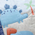 Set 3 Set Blue Dinosaur Crib Bedding for Baby Boy, Pieces Nursery Including Quilt/Fitted Sheet/Crib Skirt