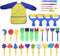 Washable Paint Brushes Set for Toddler Kids, Early Learning Toys, Non-toxic Finger Paints Art Supplies Gifts, 100% Baby