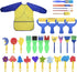 Washable Paint Brushes Set for Toddler Kids, Early Learning Toys, Non-toxic Finger Paints Art Supplies Gifts, 100% Baby