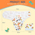 17-22 inch Reborn Baby Doll Clothes Swaddle Blanket Hat (Dinosaur Pattern) for Reborn Boy Baby Doll Clothing Adjustable