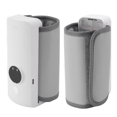 POCREATION USB Milk Bottle Warmer, Adjustable Temperature Baby Feeding Pouch with LCD Display, Portable Breast Milk